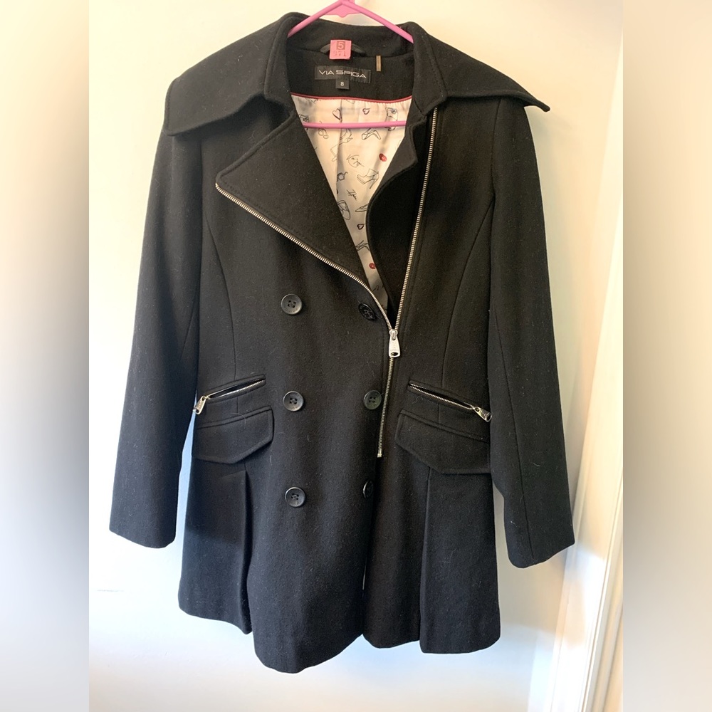 Via Spiga Wmns Designer Wool Jacket